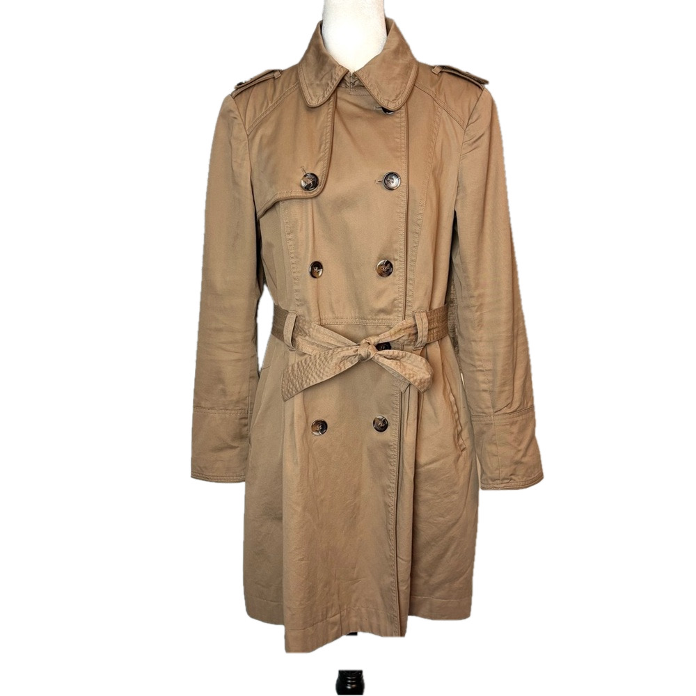 Oasis camel belted trench coat